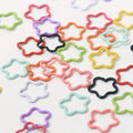 30PCS Hair Cuffs Rings Multi Style Braids  Alloy five-pointed star Hair Cuffs For Braids Metal Dreadlock Beads Accessories