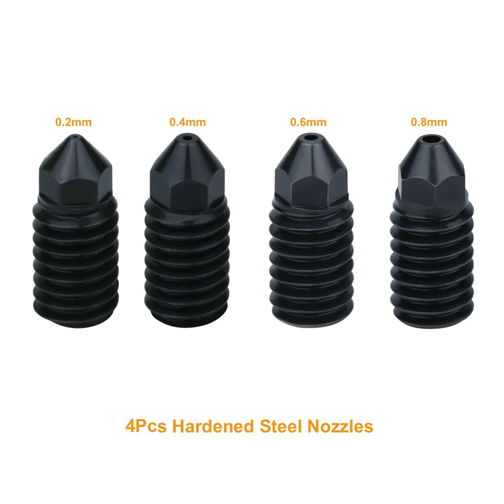 For REVO Hotend Nozzle 0.2 0.4 0.6 0.8mm Upgraded High Flow Nozzles Hardened Steel Material 3D Printer Part Detachable