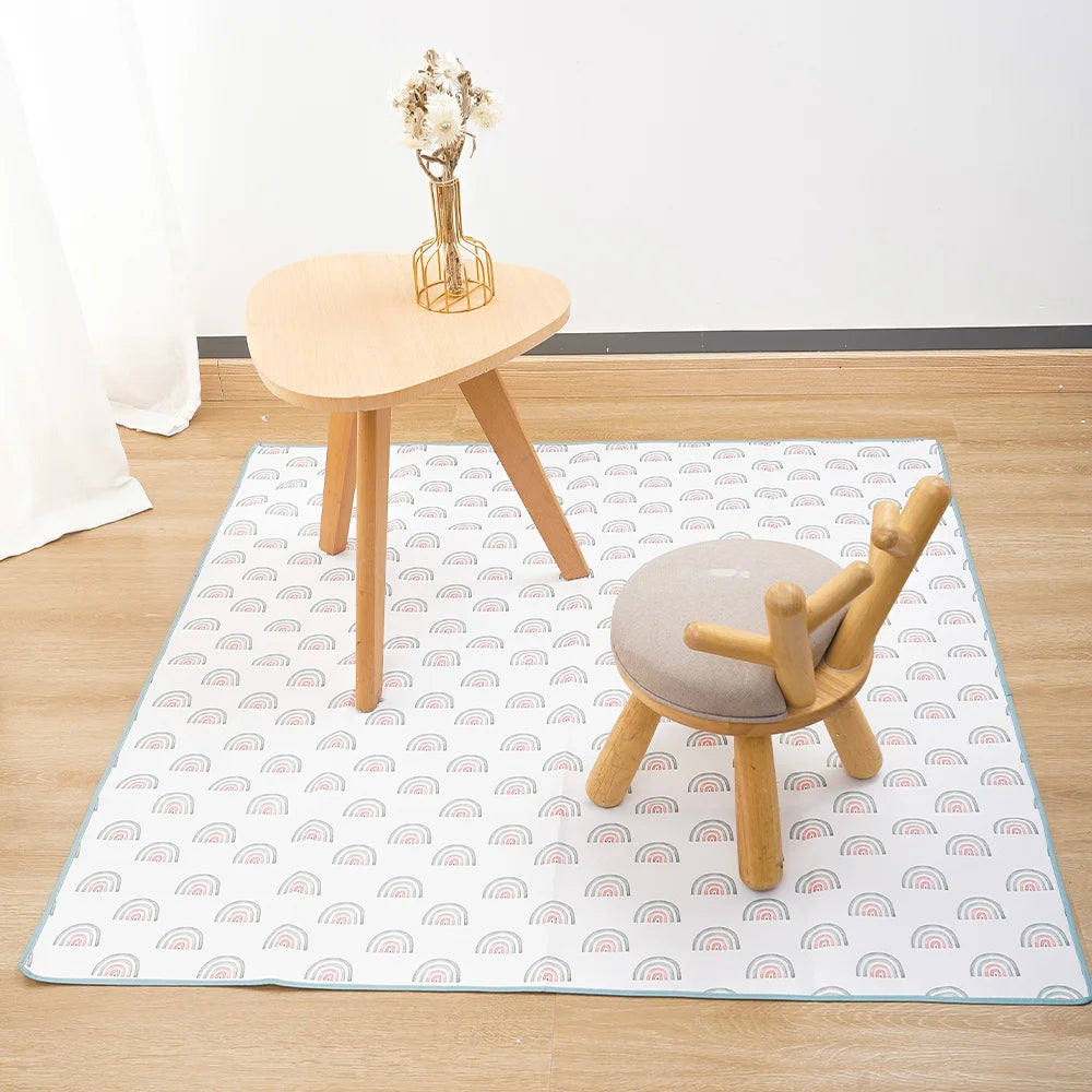 HappyFlute Anti Slip Design Play Mat Soft Floor Playmat Foldable Crawling Carpet Kid Game Activity Rug Folding Baby Blanket