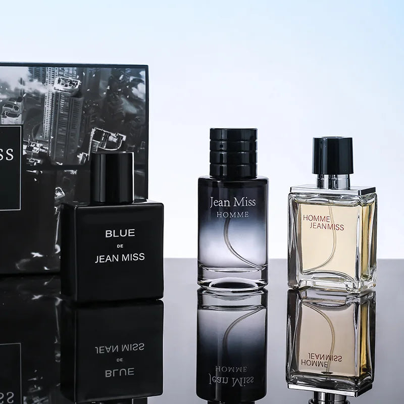 Men Perfume Hombre Gift Box 3pcs Set Perfumes Pheromone Cologne Long Lasting  Fragrance Floral Woody Scented Eau De Parfum Spray