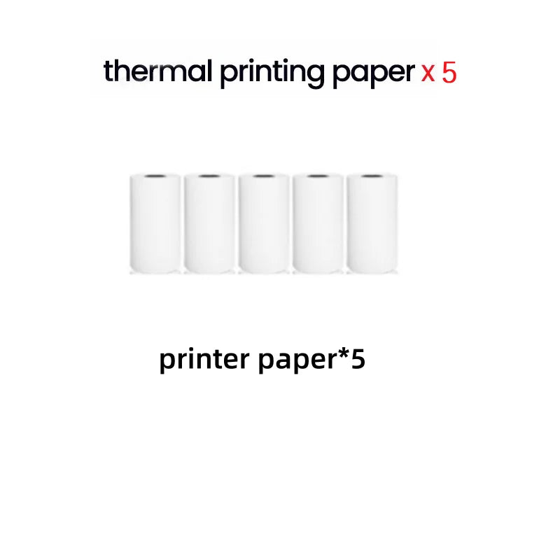 Mini Printer Thermal Paper Label Sticker Colorful Adhesive Self-adhesive Paper For Wireless Bluetooth Photo Inkless Printer 57mm