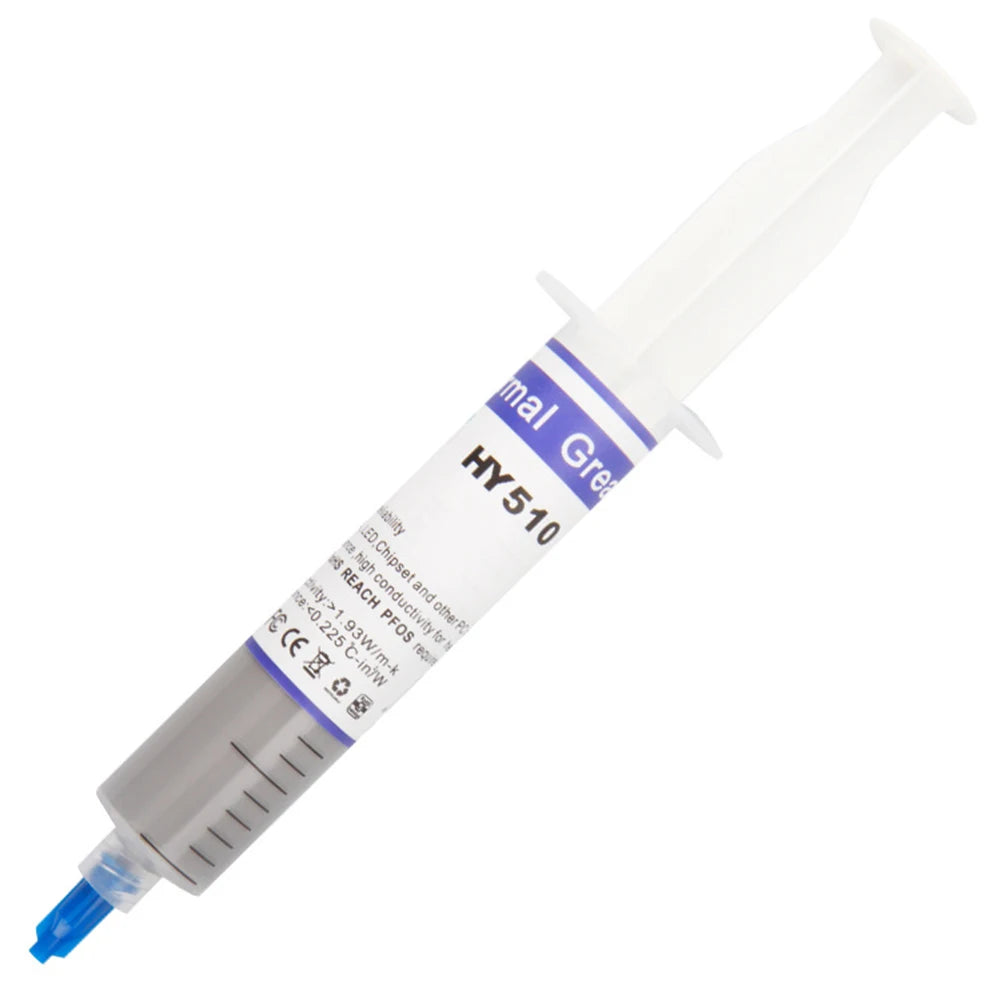 HY510 Thermal Conductive Silicone Grease Paste for GPU CPU Chipset Cooling
0.5g 2g 20g 30g