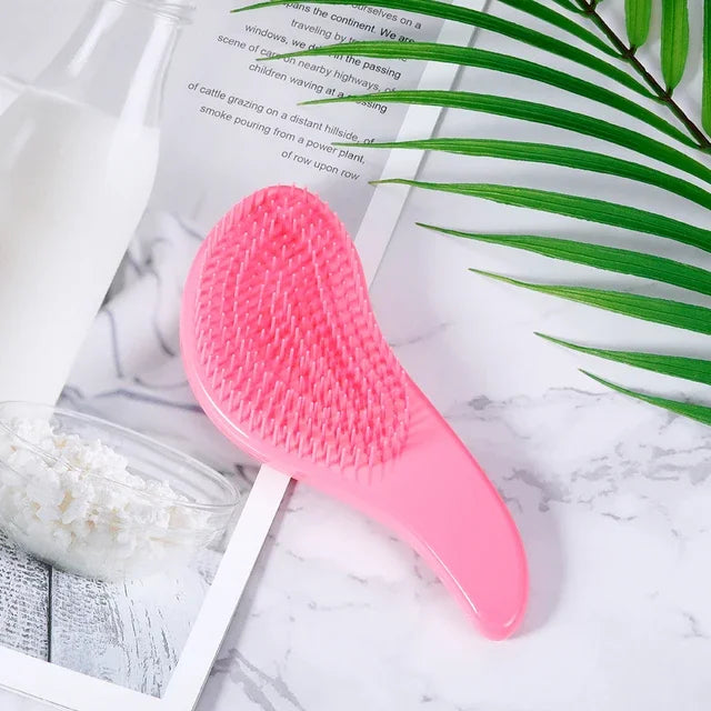 1PC Magic Handle Comb Detangling Hair Brush 9 Bright Colors Shower Massage Hairbrush Hairdressing Combs Salon Hair Styling Tools