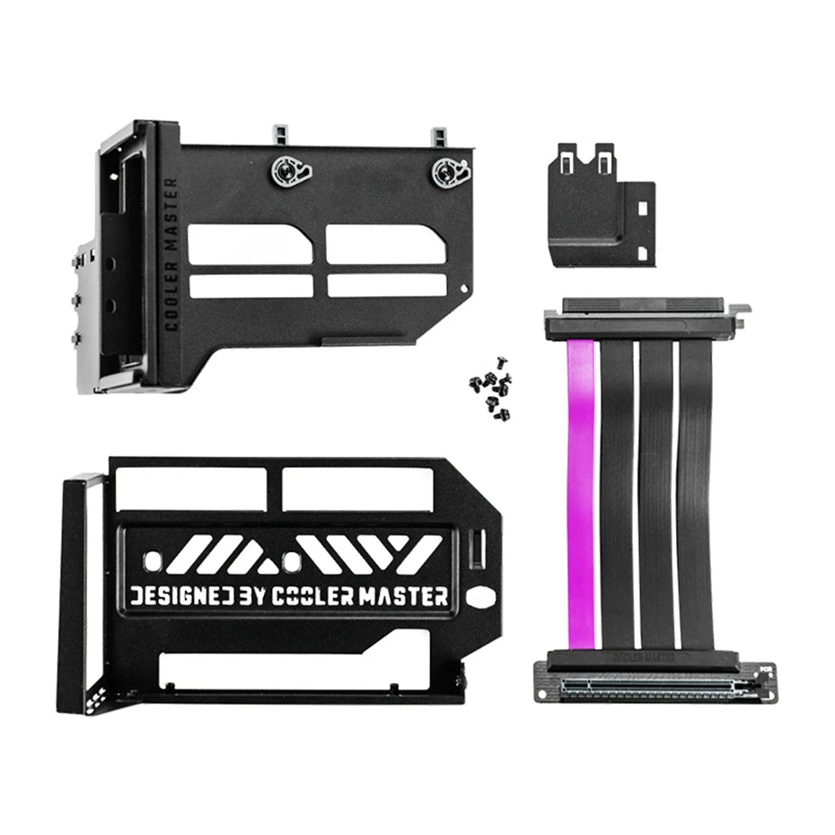 Cooler Master PCIE4.0 x16 V3 Universal Vertical GPU Holder Kit Graphics Card Steering Bracket GPU Bracket Extension Cable 300MM