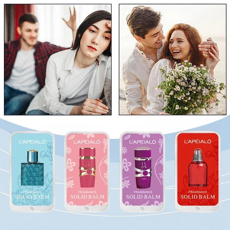 Arab Unisex Solid Balm Long Lasting Fragrance Body Pheromone Perfume Deodorant Cologne Fragrance Portable Pocket Solid Perfume
