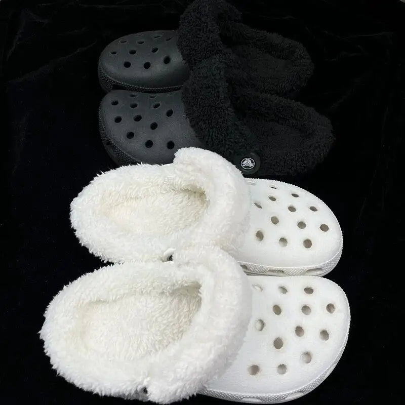 Winter Warm Shoe Cover For Women Men Clog Fur Lining Replacement Soft Thickened Plush Shoe Pads Clogs Slippers Plush Liner