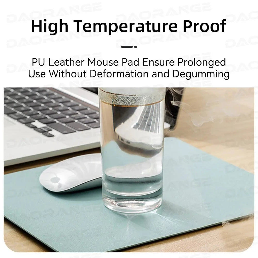 Small PU mouse pad Non-Slip Gaming Desktop Mouse Pad Waterproof Anti-Scratch Easy To Clean Mat For PC Laptop Desktop