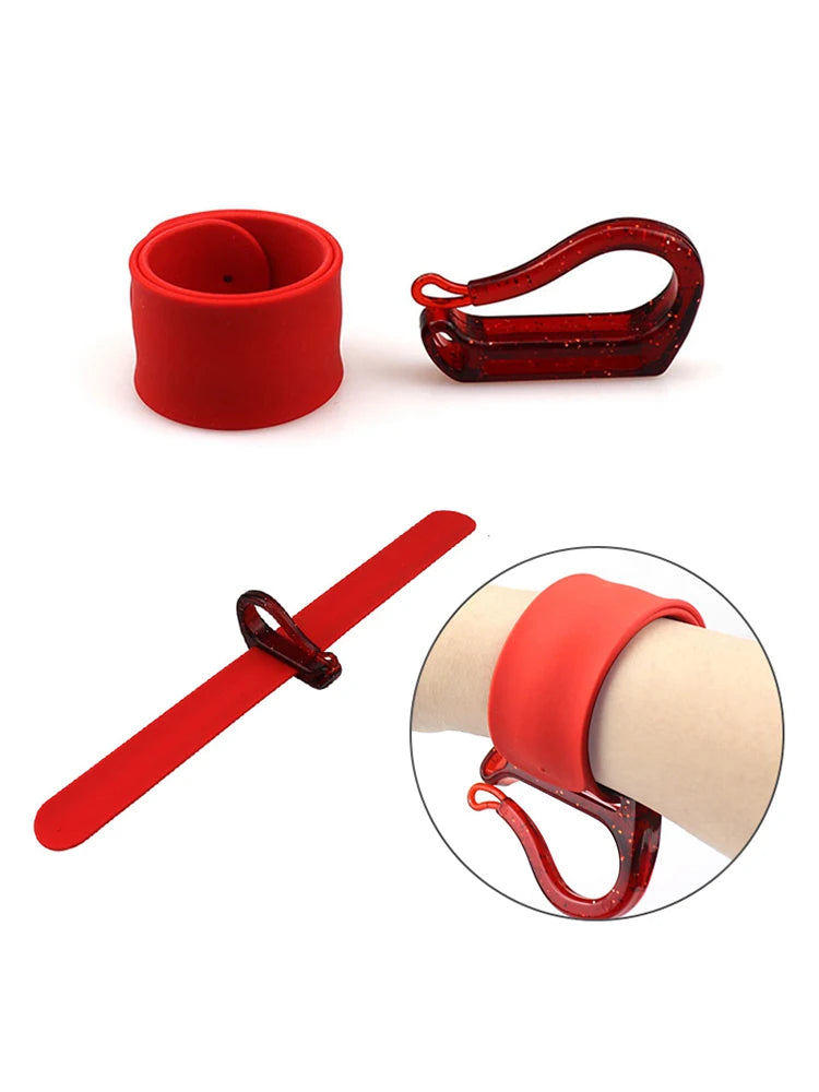 1Pcs Rubber Band Storage Wrist Strap Braiding Hair Ring Bracelet Perm Salon Stylist Barber Hair Accessories Rubber Band Holder
