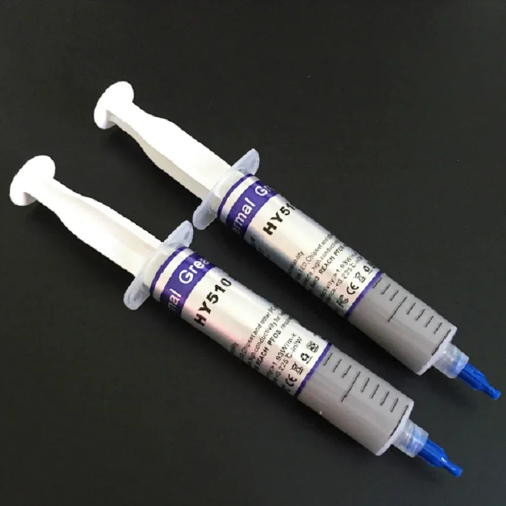 HY510 Thermal Conductive Silicone Grease Paste for GPU CPU Chipset Cooling
0.5g 2g 20g 30g