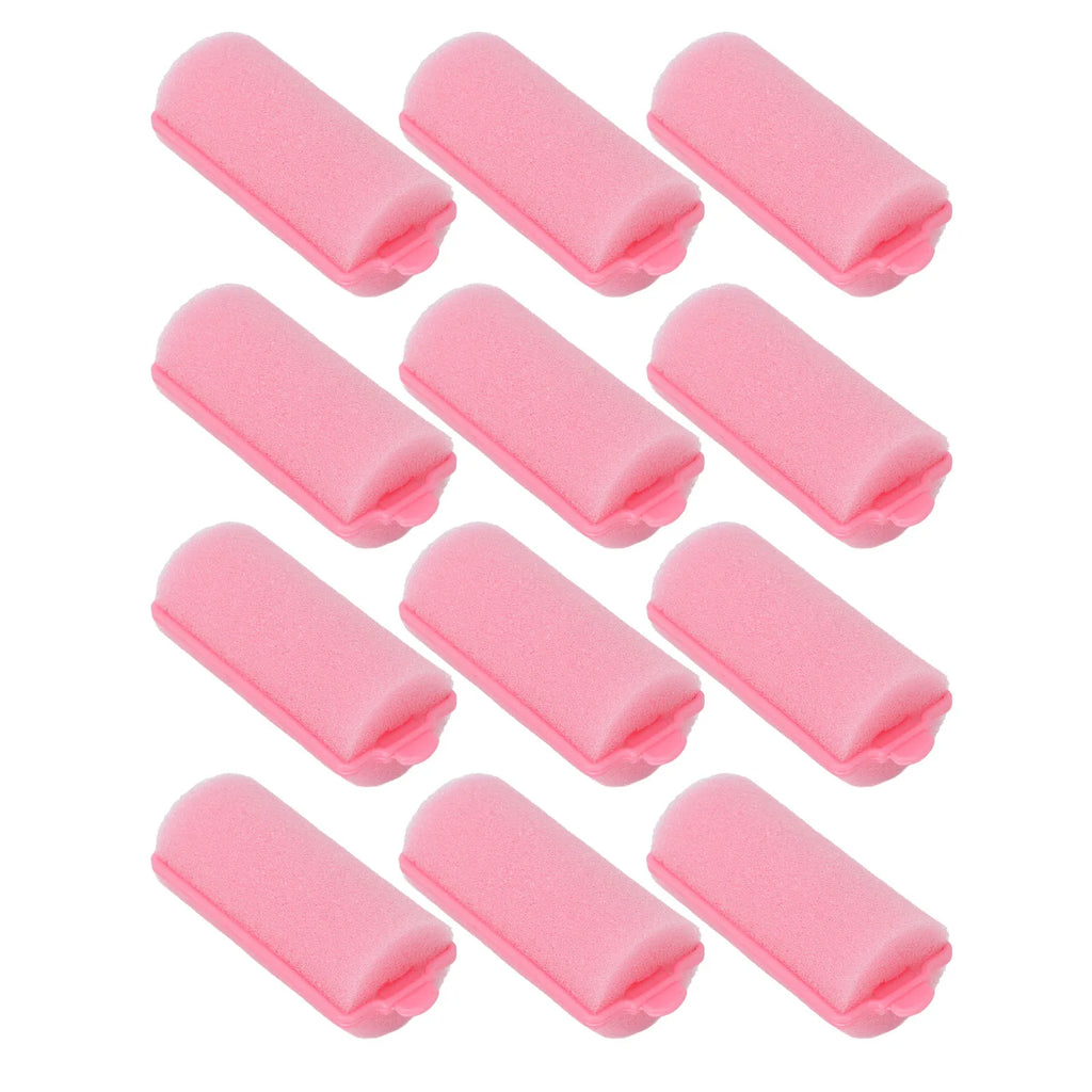 12pcs Soft Magic Sponge Foam Hair Rollers Hairdressing Tool Kit Women Styling Not Hurt Hair Heatless Curlers Professional Home