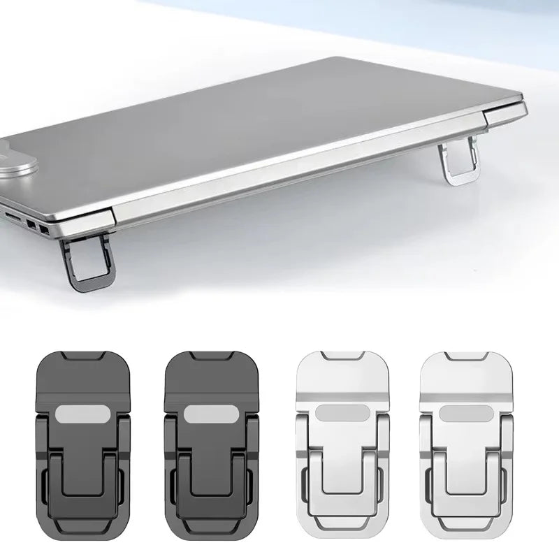 Adjustable Foldable Laptop Stand Mini Legs Ultra-thin Portable Support For Lenovo Notebook Cooling Holder Feet Invisible Bracket