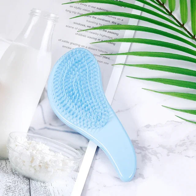 1PC Magic Handle Comb Detangling Hair Brush 9 Bright Colors Shower Massage Hairbrush Hairdressing Combs Salon Hair Styling Tools
