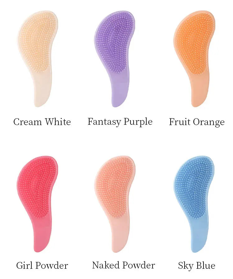 1PC Magic Handle Comb Detangling Hair Brush 9 Bright Colors Shower Massage Hairbrush Hairdressing Combs Salon Hair Styling Tools