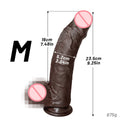 Big Dick Cock Silicone Penis Anal With Suction Cup Dick Soft Foreskin Dildo Black Soft Lifelike Dildo Realistic Skin For Women