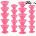 10/20pcs Mushroom Hair Curlers Soft Gentle Hair Care Rollers Non-Slip Silicone Wave Formers for Easy DIY Styling Curling Tools