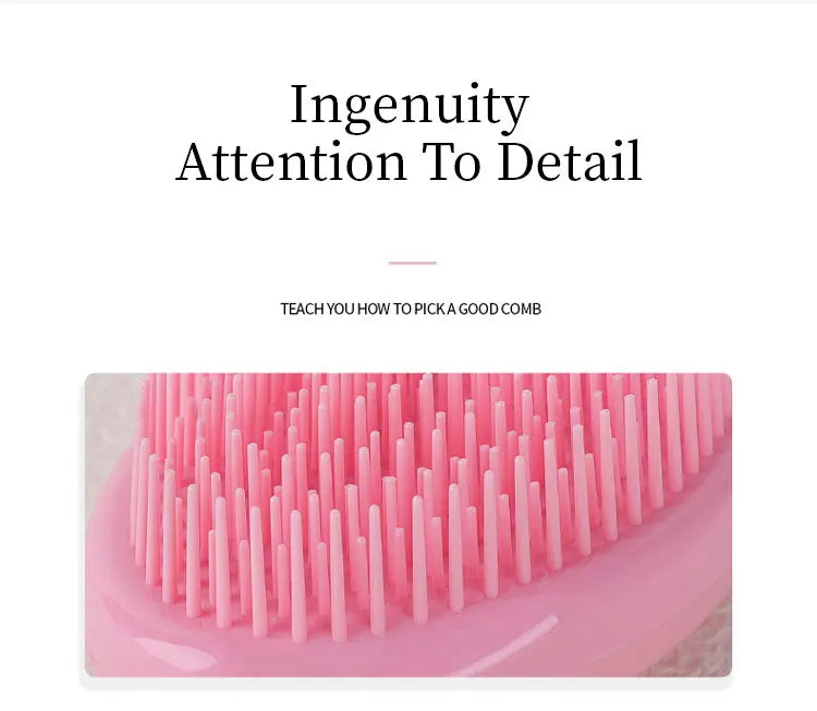 1PC Magic Handle Comb Detangling Hair Brush 9 Bright Colors Shower Massage Hairbrush Hairdressing Combs Salon Hair Styling Tools