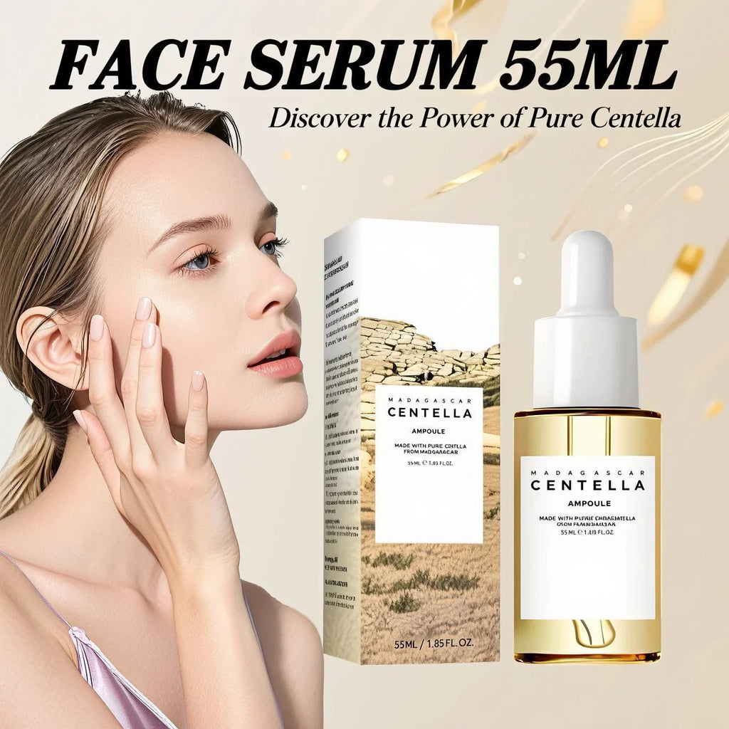 Madagascar Centella Asiatica Serum 55ml - Sensitive skin soothing formula with acne fighting，deep moisturizing benefits for face-0