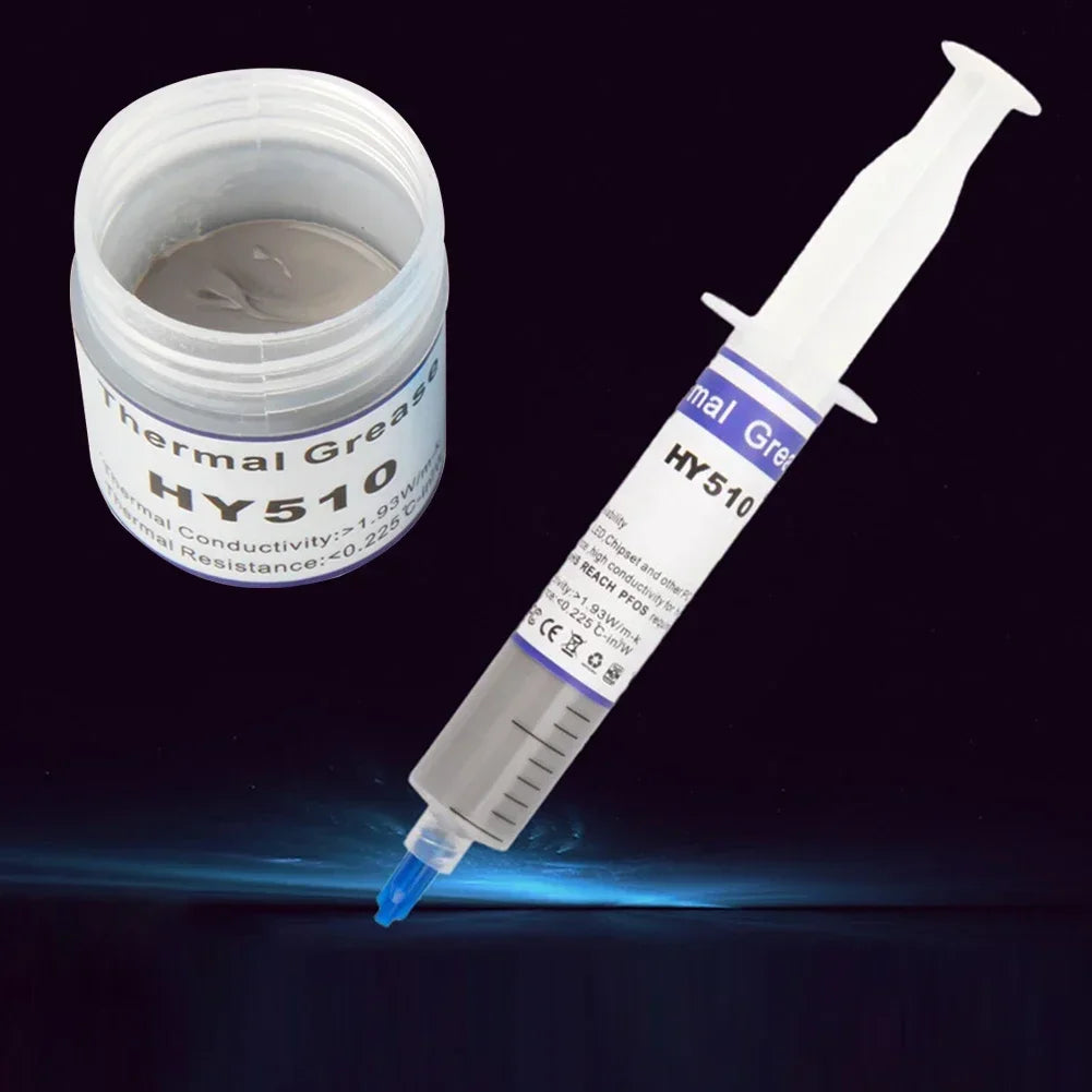 HY510 Thermal Conductive Silicone Grease Paste for GPU CPU Chipset Cooling
0.5g 2g 20g 30g