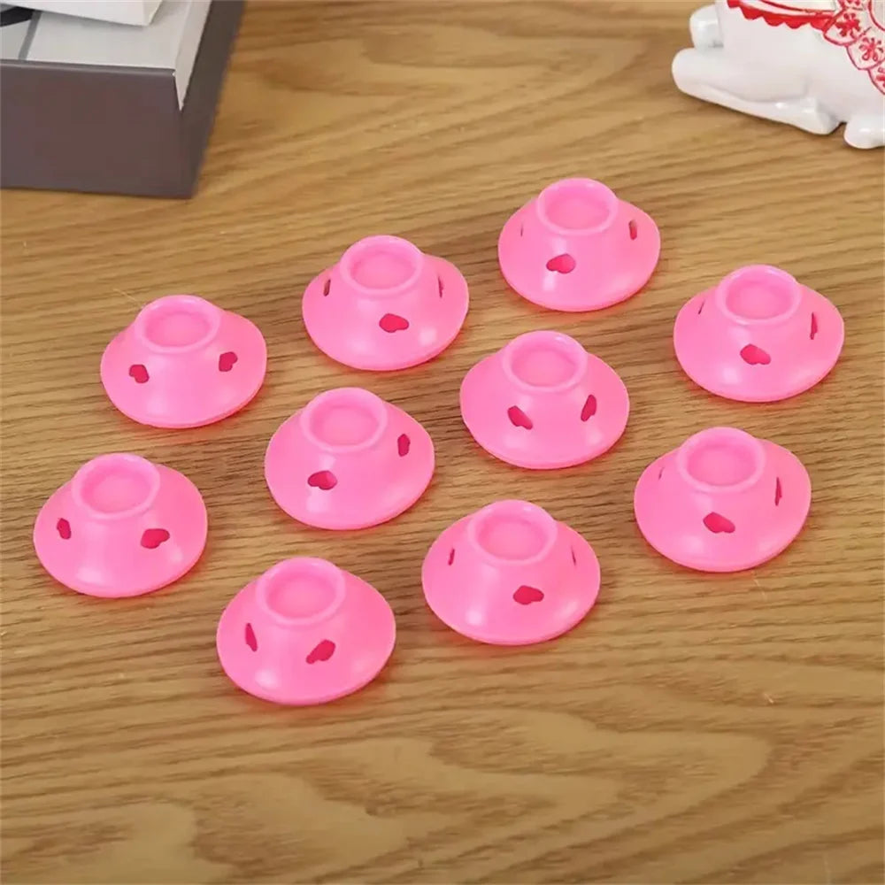 10/20pcs Mushroom Hair Curlers Soft Gentle Hair Care Rollers Non-Slip Silicone Wave Formers for Easy DIY Styling Curling Tools