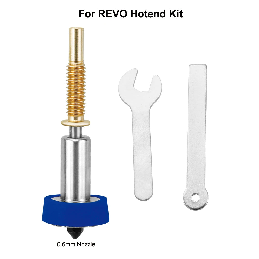 For REVO Hotend Nozzle 0.2 0.4 0.6 0.8mm Upgraded High Flow Nozzles Hardened Steel Material 3D Printer Part Detachable