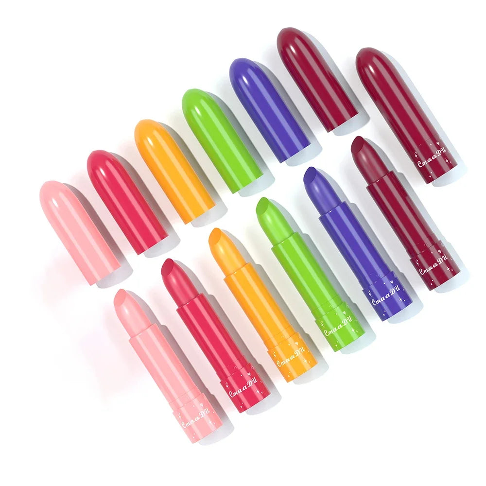 CmaaDu 6-Color Long-Lasting Moisturize Lip Gloss Waterproof Liquid Lipstick Set - Fruity，Color Changes As the Temperature Rises