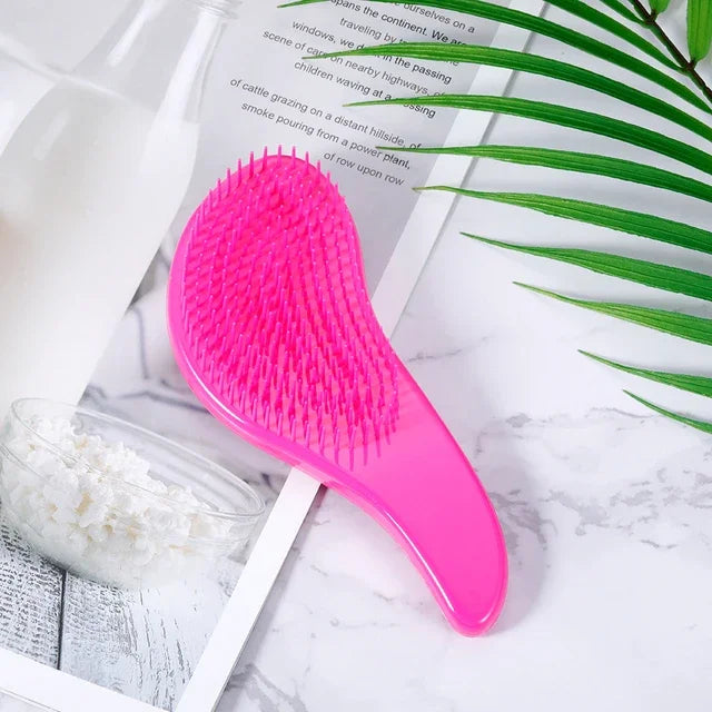 1PC Magic Handle Comb Detangling Hair Brush 9 Bright Colors Shower Massage Hairbrush Hairdressing Combs Salon Hair Styling Tools