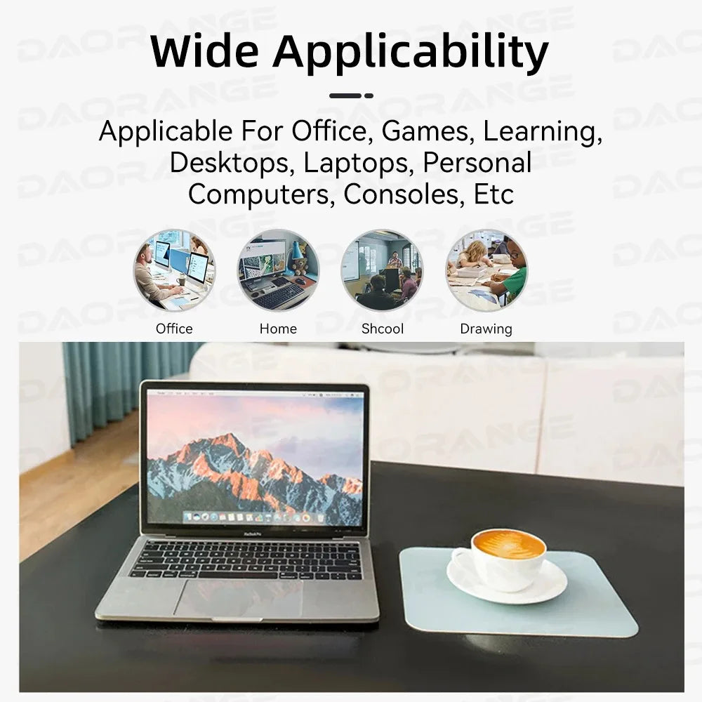 Small PU mouse pad Non-Slip Gaming Desktop Mouse Pad Waterproof Anti-Scratch Easy To Clean Mat For PC Laptop Desktop