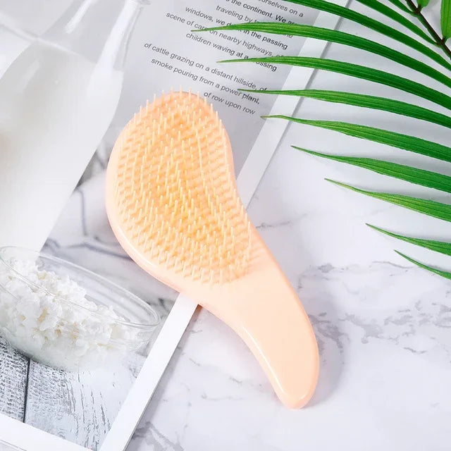 1PC Magic Handle Comb Detangling Hair Brush 9 Bright Colors Shower Massage Hairbrush Hairdressing Combs Salon Hair Styling Tools