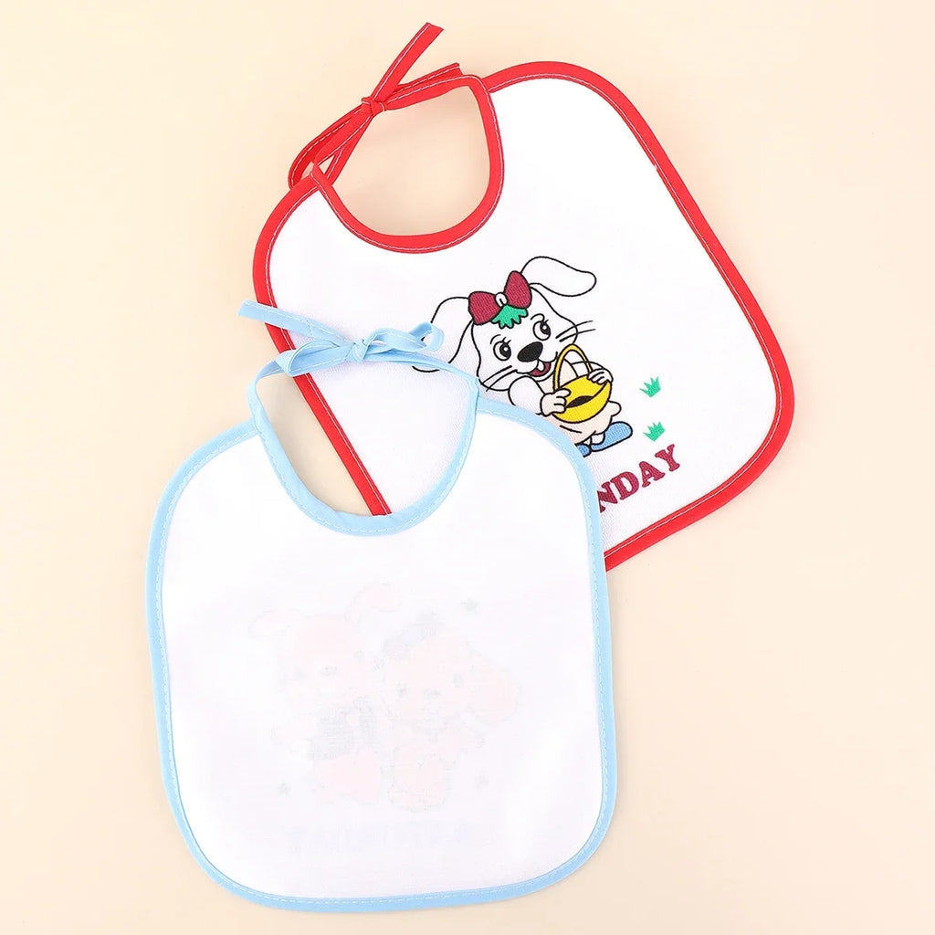 7pcs Set Mix Weekly Baby Bibs Infant Waterproof Burp Cloth Cartoon U Shaped Toddler Saliva Towels Bib for Boys Girls