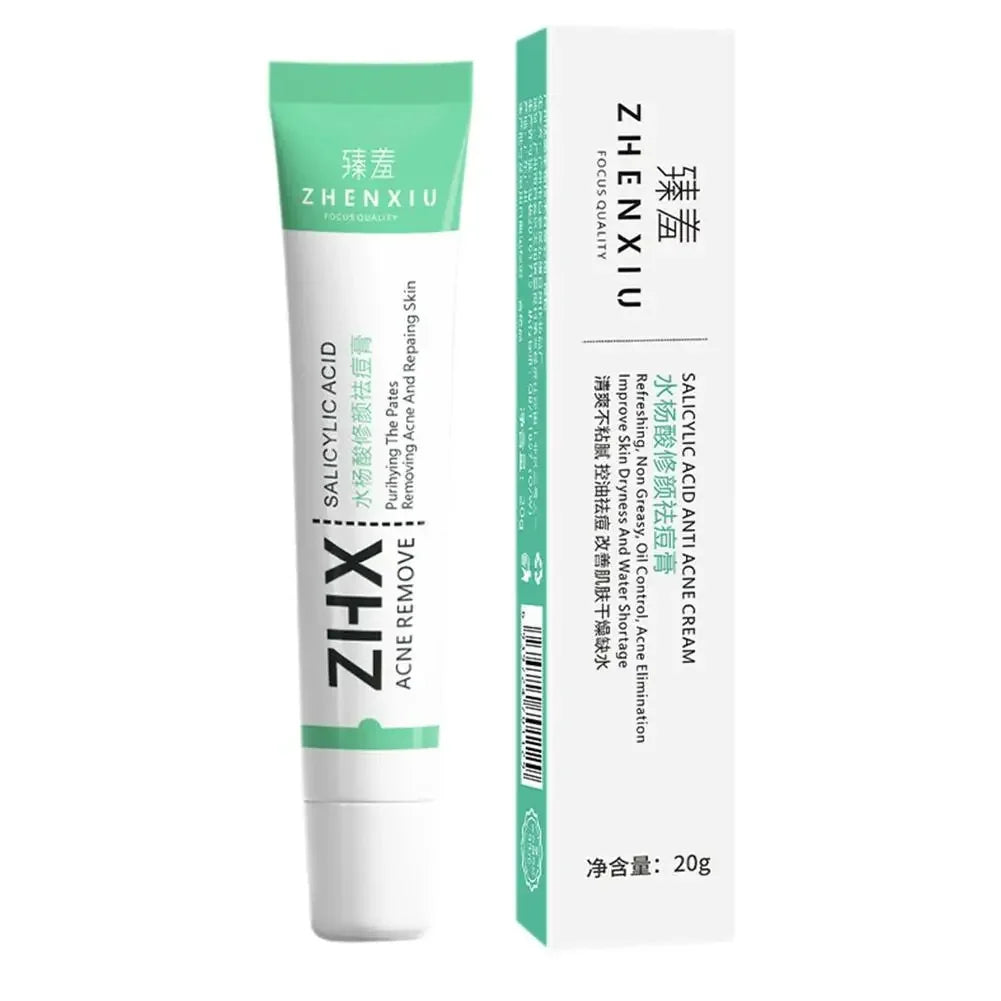 Salicylic Acid Shrink Pore Cream Elimination Large Pores Remove Blackehead Face Smooth Repairing Skin Care Product