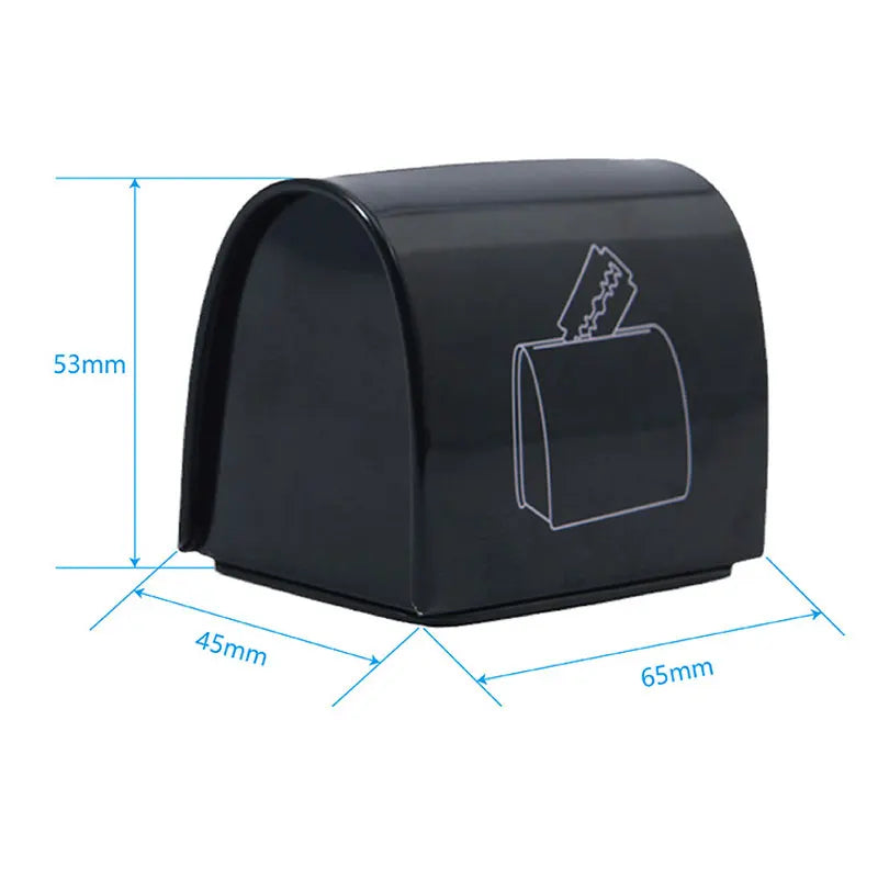 Barber Sharps Storage Box  Razor Blade Small Capacity Waste Collect Wast Hairdresser Waste Cutting Tool Recycling Safety Case
