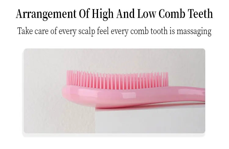 1PC Magic Handle Comb Detangling Hair Brush 9 Bright Colors Shower Massage Hairbrush Hairdressing Combs Salon Hair Styling Tools