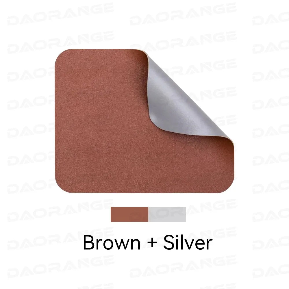Small PU mouse pad Non-Slip Gaming Desktop Mouse Pad Waterproof Anti-Scratch Easy To Clean Mat For PC Laptop Desktop