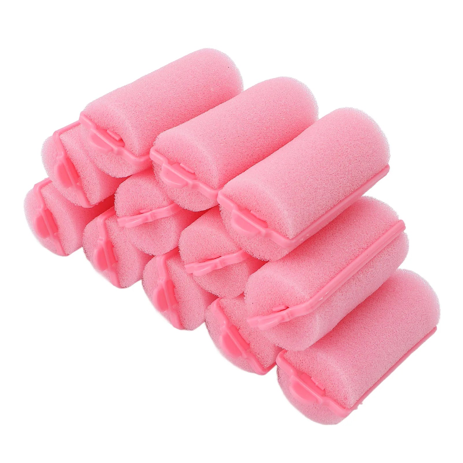 12pcs Soft Magic Sponge Foam Hair Rollers Hairdressing Tool Kit Women Styling Not Hurt Hair Heatless Curlers Professional Home