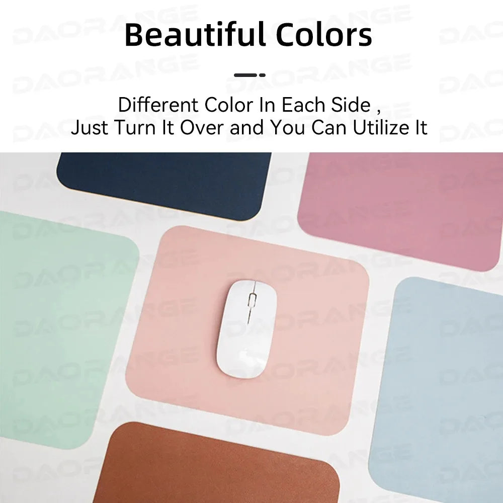 Small PU mouse pad Non-Slip Gaming Desktop Mouse Pad Waterproof Anti-Scratch Easy To Clean Mat For PC Laptop Desktop