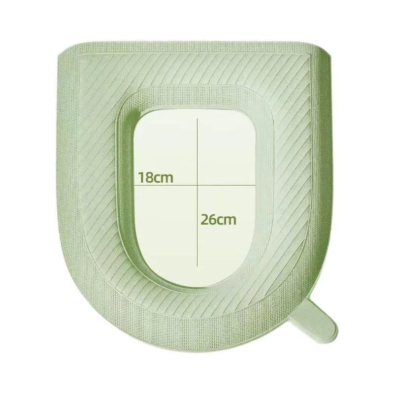 EVA High-foam Waterproof Toilet Seat Cushion, Thickened Toilet Mat for Home, Warm, Washable, Quick-drying Toilet Seat Cover