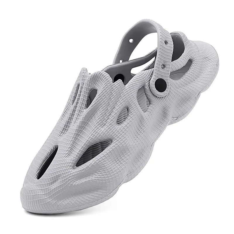 Comwarm Men's Summer Slippers Fashion Outdoor Lightweight Beach Sandals New Soft Sole Breathable Slides Casual House Flip Flops