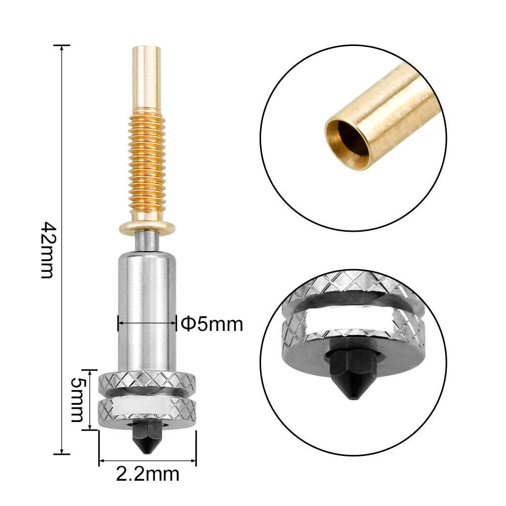 For REVO Hotend Nozzle 0.2 0.4 0.6 0.8mm Upgraded High Flow Nozzles Hardened Steel Material 3D Printer Part Detachable