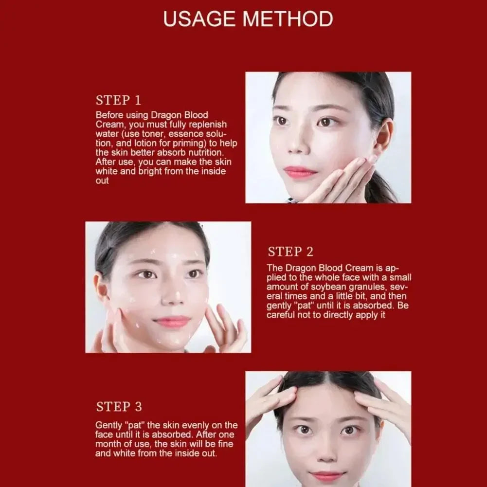 Rejuvenation Facial Cream Repair Dragon Blood Serum Cream Deep Moisturizing Smooth And Soft Skin Evenly Skin Tone SKinCare