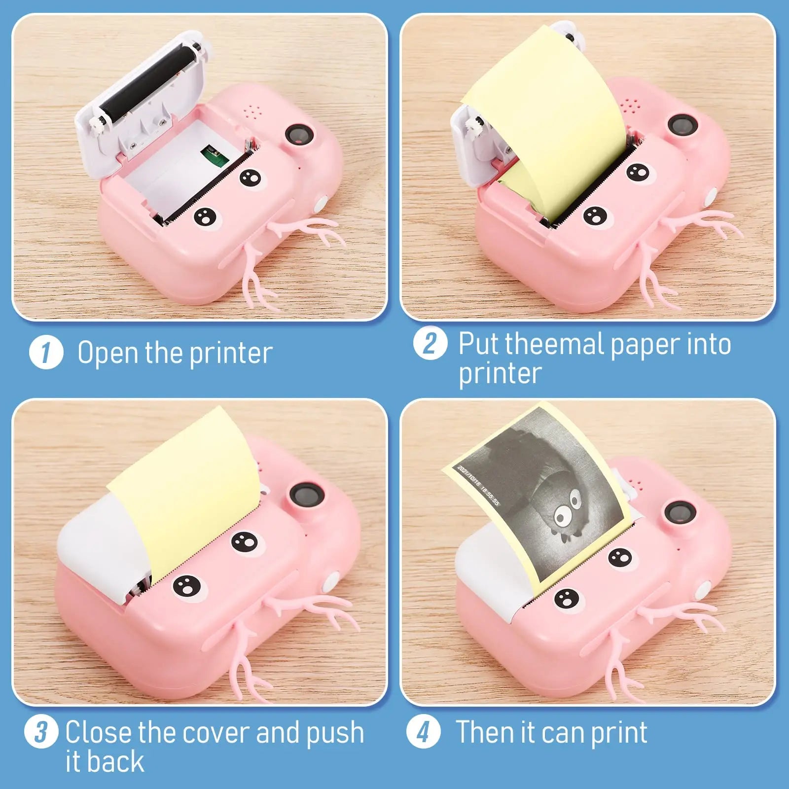 Mini Printer Thermal Paper Label Sticker Colorful Adhesive Self-adhesive Paper For Wireless Bluetooth Photo Inkless Printer 57mm
