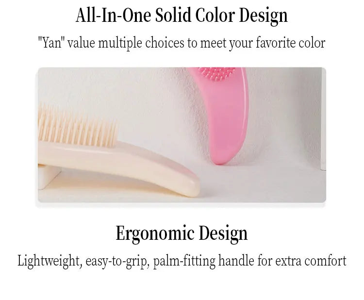 1PC Magic Handle Comb Detangling Hair Brush 9 Bright Colors Shower Massage Hairbrush Hairdressing Combs Salon Hair Styling Tools