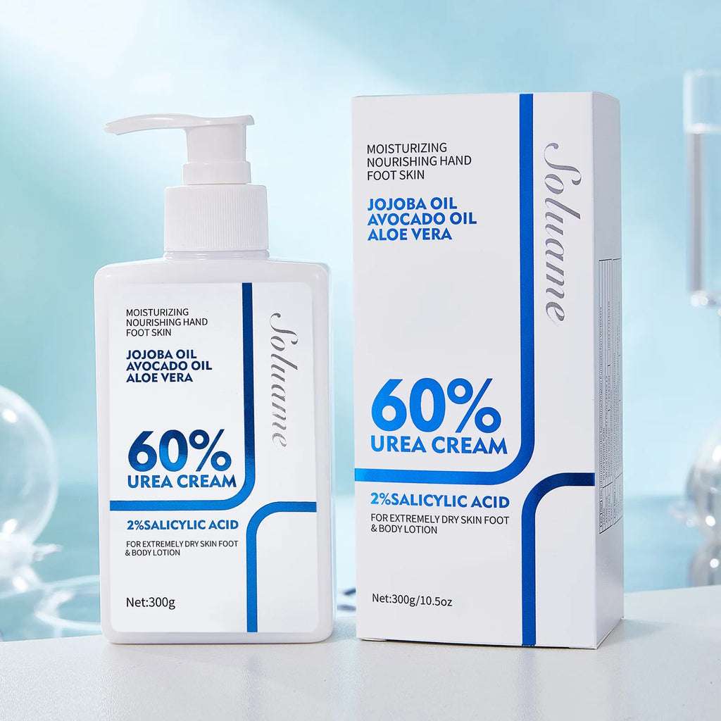 Urea Cream 60% Unisex Whole Body Lotion Moisturizer Hydrates & Nourishes Foot Care for Softening Skin for Dry Cracked Rough Skin
