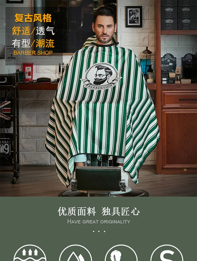 Antistatic Hairdresser Apron Hair Cut Cape Hairdress Gown Cape Hair Salon Barber Cutting Dye Apron Salon Styling Cloth