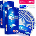 21/28 Pairs Teeth Brightening Strips for Teeth, 5D/9D Whitener Strips Reduced Sensitivity White Strips for Teeth Whitening