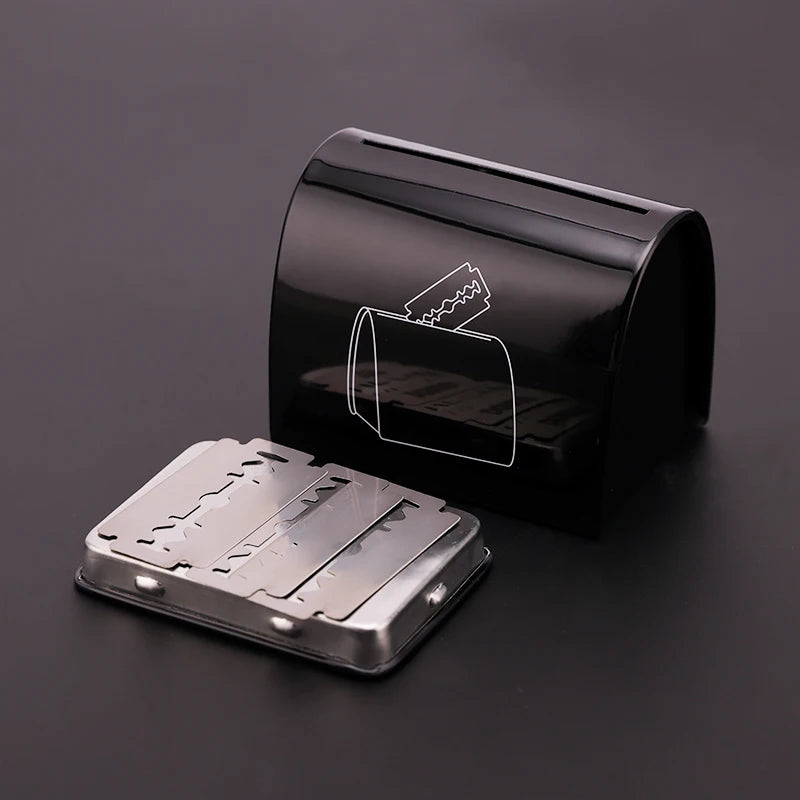 Barber Sharps Storage Box  Razor Blade Small Capacity Waste Collect Wast Hairdresser Waste Cutting Tool Recycling Safety Case
