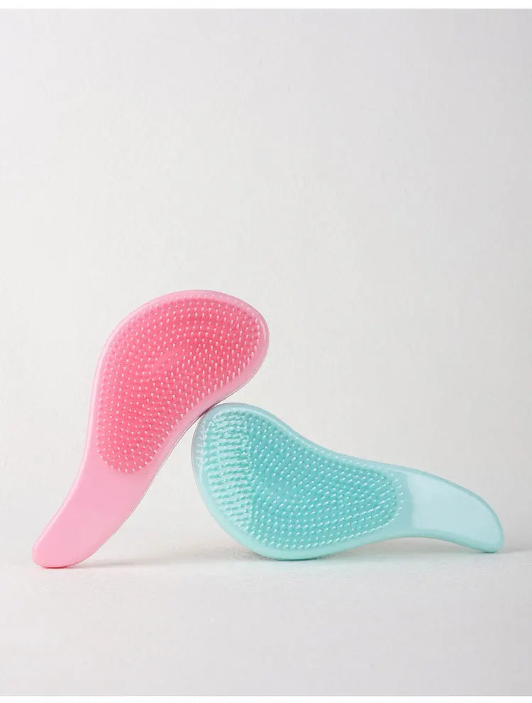 1PC Magic Handle Comb Detangling Hair Brush 9 Bright Colors Shower Massage Hairbrush Hairdressing Combs Salon Hair Styling Tools