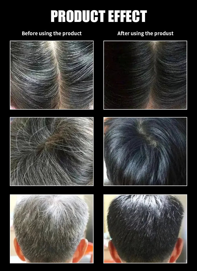 DISAAR 400ML Cover Grey Hair Morocco Argan Oil Care Fast Magic Black Hair Shampoo Dye Repair Damaged Improve Split Hair Rough